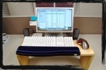 (H) standing computer desk ergonimic