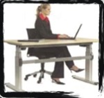 (Z1) standing computer desk ergonimic - active sitting