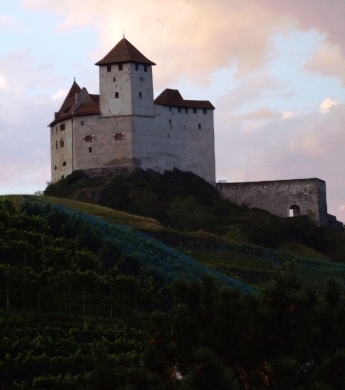 p2 - dark middle ages castle without a moat - unconquerably and impregnable - burg gutenberg balzers/liechtenstein