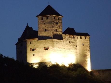 p4 dark middle ages castle without a moat - unconquerably and impregnable - burg gutenberg balzers/liechtenstein